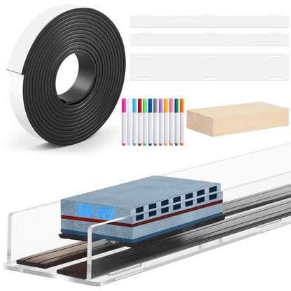 Magnetic Levitation Train Kit Monopolar Magnetic Tape Track Board Wood