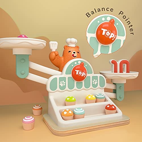 TOP BRIGHT Balance Counting Math Game, STEM Educational Toy for Ages 3-5