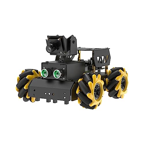 TurboPi Robot Car for Raspberry Pi AI Vision Camera Programmable Smart Robot Car Kit, Color Sorting Line Tracking Target Recognition Obstacle Avoidance, Support Python Linux, with RaspberryPi 5 4GB