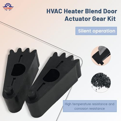 HVAC Heater Blend Door Actuator Gear Kits Fit for Chevy Cruze for Buick for Cadillac 2011-2017 Replacement for 13263335 HVAC Evaporator Heater Lever