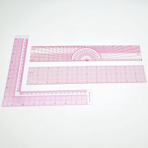 Clear Metric Sewing Rulers,French Curve Sewing Rulers Set,Sewing Tools Supplies for Quilting, Dressmaking, Tailors, Designers, Flexible PVC, 9PCS