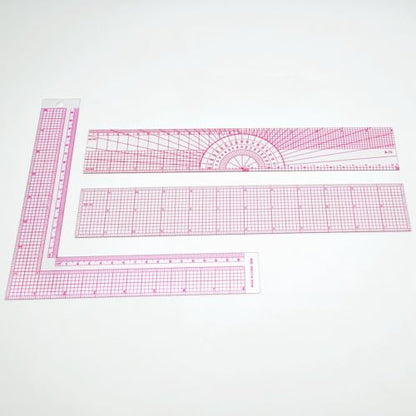 Clear Metric Sewing Rulers,French Curve Sewing Rulers Set,Sewing Tools Supplies for Quilting, Dressmaking, Tailors, Designers, Flexible PVC, 9PCS