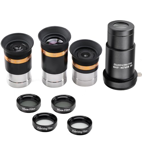 62° Aspheric Eyepiece Set, 1.25-Inch, 5X Barlow & Filters