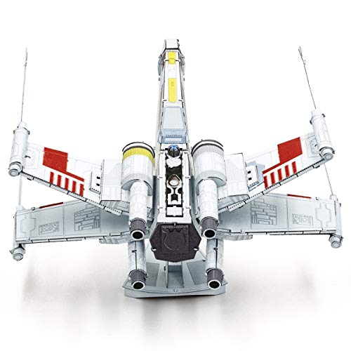 Metal Earth Puzzle 3D X-Wing Starfighter Metal Puzzle Star Wars Building Model Kits for Adults Challenging Level 5.49 X 11.61 X 5.41 Cm