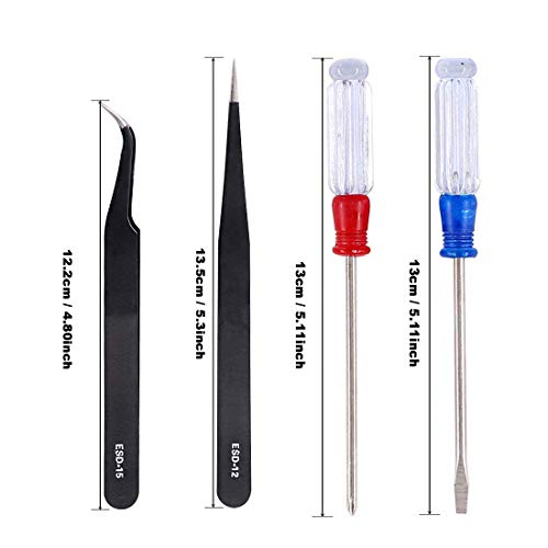 Gundam Tool Kit 27PCS Modeler Basic Tools Craft Set for Car Airplane Hobby Model Building with Hobby Knife, Cutting Pliers, Tweezers, Files, Grinder, and Polishing Tools