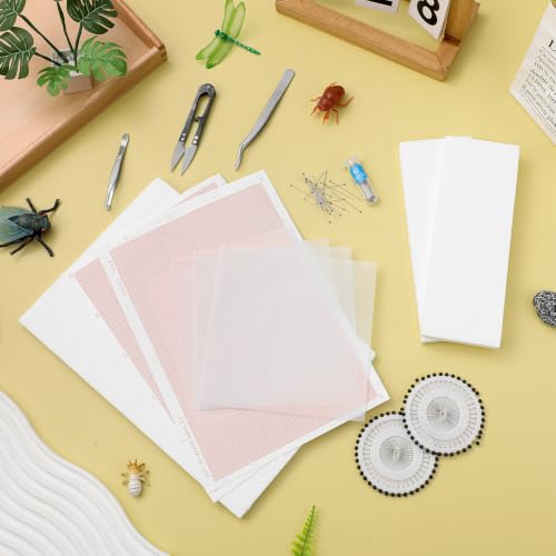 Alipis Insect Pinning Kit with Eva Foam Board, Insect Pins, Coordinate Paper, Tweezers and Scissors, Entomology Tools for Butterfly Specimen Prep, Bug Collection, Student Nature Study Supplies