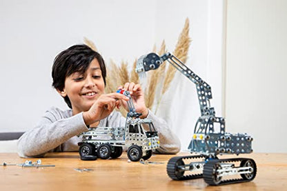 Eitech Starter Series Quad Construction Set & Educational Toy - Intro to Engineering & STEM Learning, Life-Like Steel Frame Replica for Ages 6 and Up