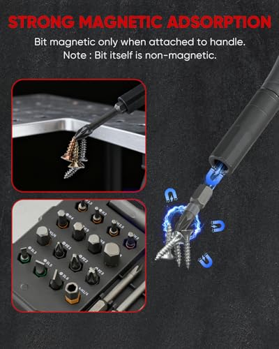 Saker 66 in 1 Magnetic Screwdriver Set,Multi Bit Ratcheting Screwdriver Set with Detachable Handle Portable Repair Tool Kit for Furniture, Electronics, Bike, DIY, Computer,Christmas Gifts - style: 66 in 1 Christmas