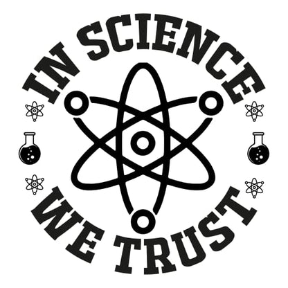 SEC Apparel Science Iron On Patches Decals Transfers Applique Letters for t Shirts Fabric Clothing | (in-Science-we-Trust) - style: In-science-we-trust