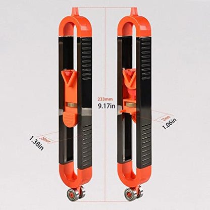 Precise Contour Scribe Tool with Lock for Pencil - Woodworking Edge Corner Measuring Profile Duplicator