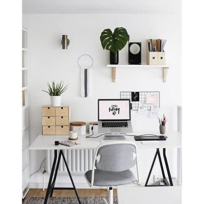 Kaboon 55x27.5 in White Tabletop, Wood Desktop One Piece, Reversible Melamine Countertop for Home and Office - color: White, size: 55x28