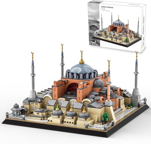 Hagia Sophia Cathedral Building Block Toy Landmark Architecture Model Kit for Adults Teens and Collectors Display Gift Set - style: Hagia Sophia Cathedral