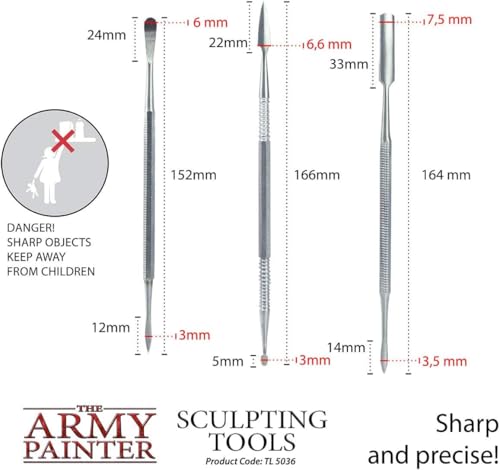 The Army Painter, Sculpting Tools, set of three tools
