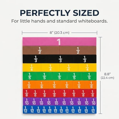 Magnetic Fraction Tiles, 3 Sets, EVA Foam