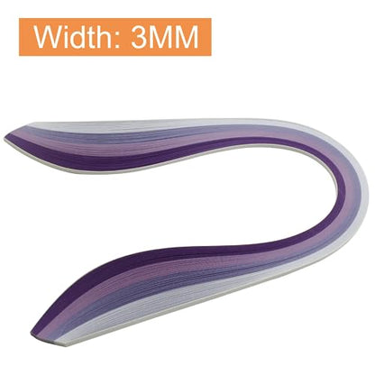 Hitefu Quilling Paper Strips, 3mm Width, 15" Length, 9 Sets
