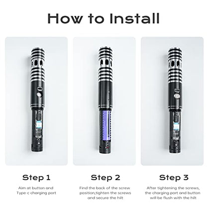 DAMIENSABER Upgrade RGB3.0 16 Sound Fonts Inner Core DIY Light Saber Electronics Kit Soundboard Infinite Color Smooth Swing Control Build Your Own Light Saber Kit