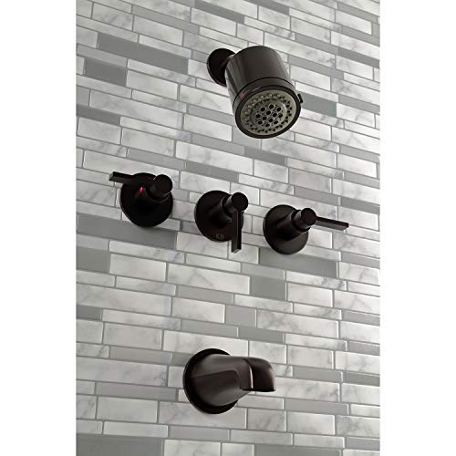 Kingston KBX8135NDL Tub and Shower Faucet, Oil Rubbed Bronze - color: Oil Rubbed Bronze