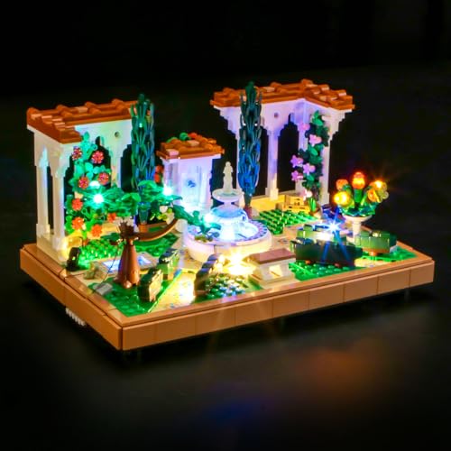 LED Lighting Compatible with Lego Fountain Garden 10359, Light Kit Compatible with Lego 10359 Fountain Garden, NOT Included The Model Set (Standard Version)