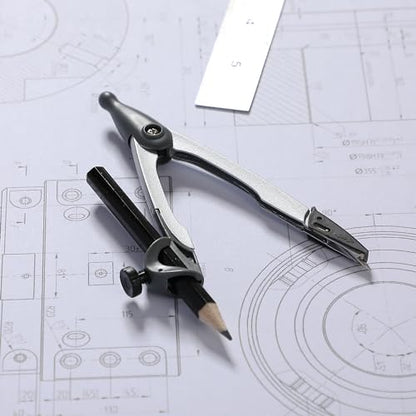 Mr. Pen- Geometry Compass, 4.8", Precision Drafting Compass with Pencil