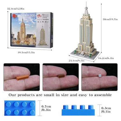 3819PCS New york Empire State Micro Mini Building Blocks toys Sets - color: Tower