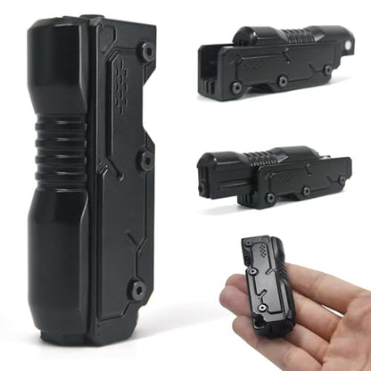 SKEDC Machine Soul Fidget Toy for Adults, Metal Fidget Slider Fidget Clicker Toy, Simulated Loading&Ratchet Play Stress Relief Toys Adults ADHD Tools Cool Gadgets for Men - color: Black