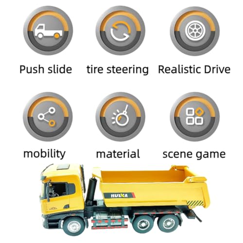 All-Metal Mining Truck Die Cast Model 1:50 Scale - Highly Detailed Construction Toy, Perfect for Collectors and Display, Durable Alloy Material, Ideal Gift - style: Dump Truck model