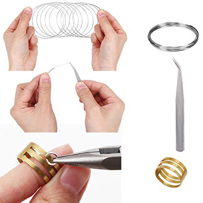 EuTengHao Jewelry Making Kit with Pliers, Wires, Jump Rings, Clasps, Cord and More for Jewelry DIY Crafts - Silver