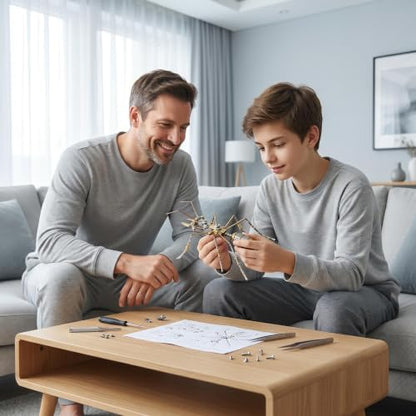 3D Steampunk Mechanical Insect Ant Puzzle Kit - DIY Metal Assembly Model for Adults 160+ Pcs 3-Star Difficulty STEM Craft Unique Desktop Decor Gift for Men Hobbyists (Ant B) - style: Ant B