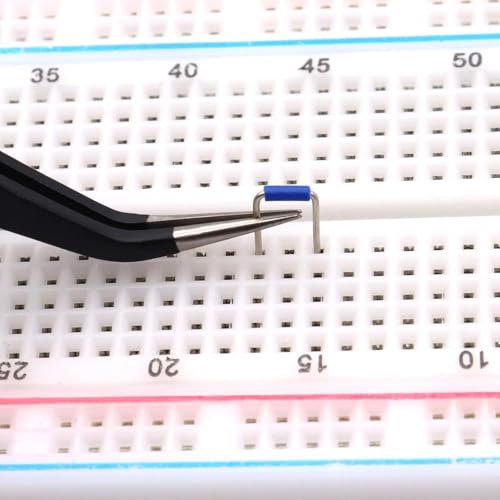 560Pcs Breadboard and Jumper Wire kit PCB Circuit Board Assortment,14 Different Lengths Breadboard Jumper Wires with Breadboard and Tweezers,Suitable for Electrical DIY Experiments - style: 560Pcs+Breadboard