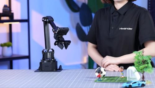 Hiwonder AI Robotic Arm Kit Imitation Learning VLA Model Development Embodied AI Open Source 6-Axis Full Metal Programming Robot Arm with Magnetic Encoder Bus Servos & Tutorials, NexArm Standard Kit