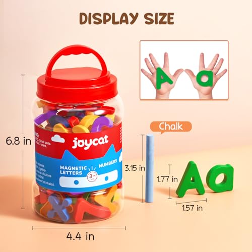 JoyCat Magnetic Letters Numbers Alphabet ABC 123 Fridge Magnets, 104 Pcs - style: 104PCS