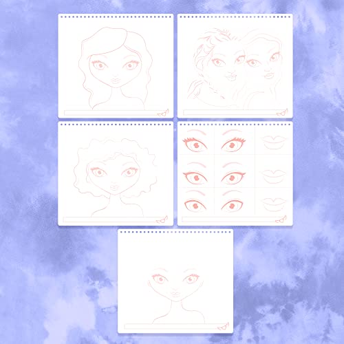 Fashion Angels Make-up & Hair Design Sketch Portfolio - color: Make-up & Hair