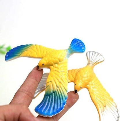 2Pcs Balance Bird with Clear Triangle Stand, Educational Physics Gravity Demonstration, Science Kit