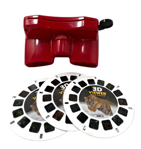 WARM FUZZY Big Cats 3D Viewfinder | 3 Reels & 21 HD 3D Images - color: Big Cats