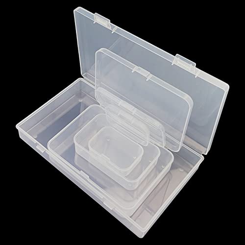 96 Pack Rectangular Clear Plastic Storage Containers - size: Mixed Sizes