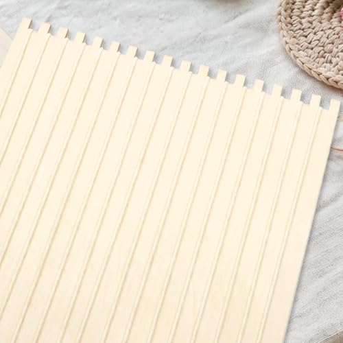 Tosnail 20 Pack Beginners Wooden Looms, 5.9 x 9 Inches Notched Weaving Loom for Adults, Darning Beading Boards, Basket Weaving Tools Kit for Crafts Project, Knitting, Sewing, Crochet