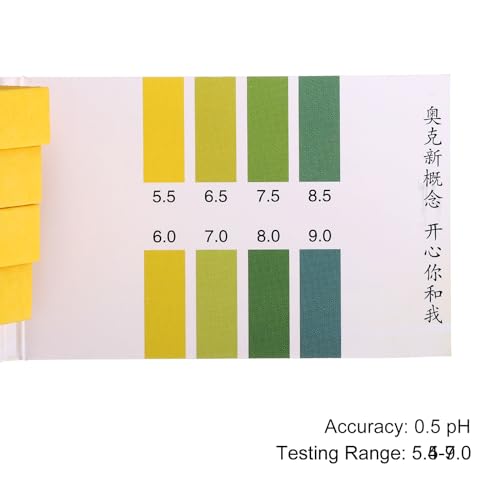 PATIKIL PH Test Strips 5.5-9.0, 4 Pack 320 Indicator Papers Litmus Tester for Water Food Soil Alkaline Acid Testing - style: PH 5.5-9.0