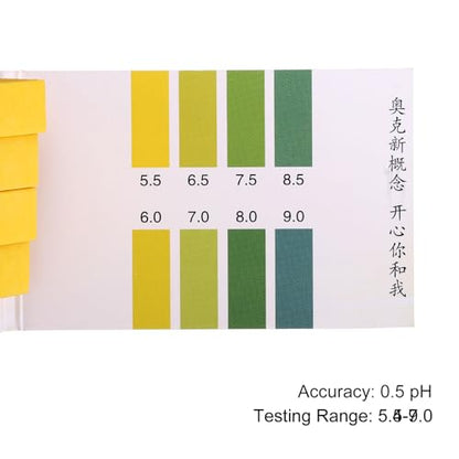 PATIKIL PH Test Strips 5.5-9.0, 4 Pack 320 Indicator Papers Litmus Tester for Water Food Soil Alkaline Acid Testing - style: PH 5.5-9.0