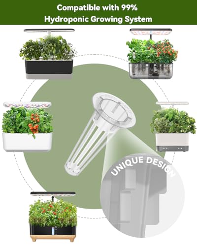 LYKOCLEAN Herb Seed Pod Kit Compatible with AeroGarden Hydroponics Growing System, Complete Indoor Gardening Supply (Basil, 8-pods) - color: Basil, size: 8-pods