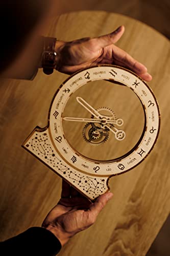 Wood Trick Zodiac Clock 3D Wooden Puzzles for Adults to Build - color: Zodiac Kinetic Clock