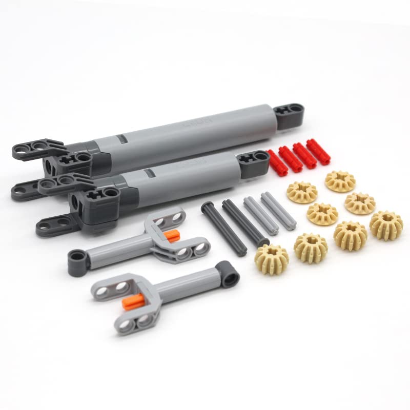 22PCS Hydraulic Pump Kit Compatible With Mainstream Technic Parts, Gear and Axle Set for Building Blocks Model