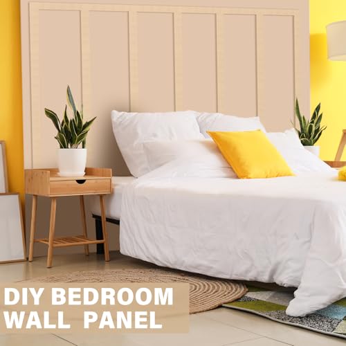 Weysat 1 Set Mdf Board and Batten Wall Panel Wainscoting Panel 107.5 x 80''