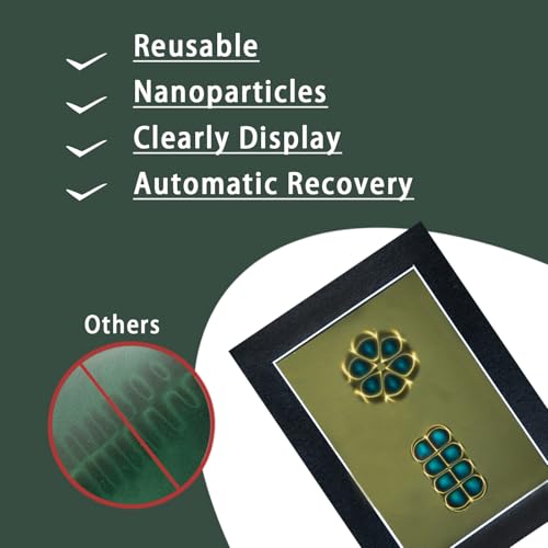 4 x 6 Inch Magnetic Field Viewing Film, Magnetic Field Viewer, Magnetic Flux Display, Magnet Pattern Detector, Scientific Project Teaching, Automatic and Reusable Recovery - size: 4" x 6"
