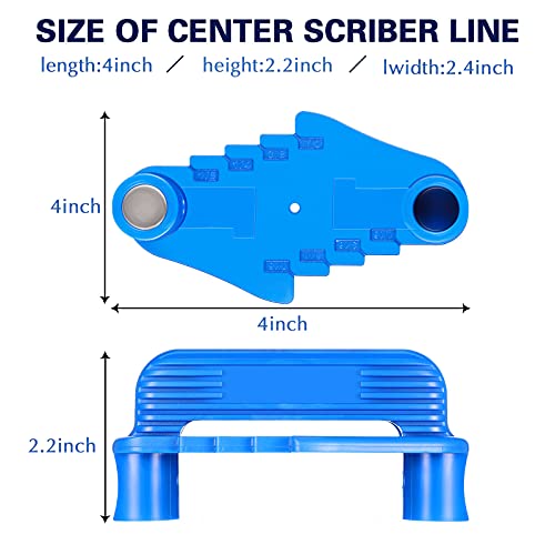 Frienda 4 Pieces Center Finder Tool Woodworking Marking Center Scriber