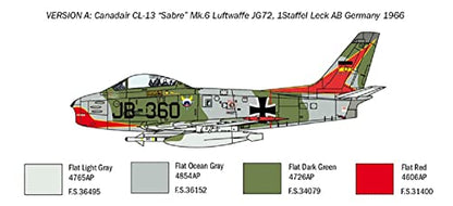 Italeri 2799 F-86e Sabre 1 48 Scale Plastic Model Kit