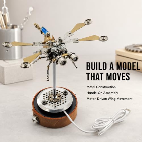 3D Metal Puzzles for Adults, Mechanical Model Building Kit for Home Decor