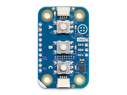 Arduino Modulino Buttons [ABX00110] - Qwiic-Compatible 3-Button Module with LEDs for Arduino Projects and Interactive Controls - style: Buttons