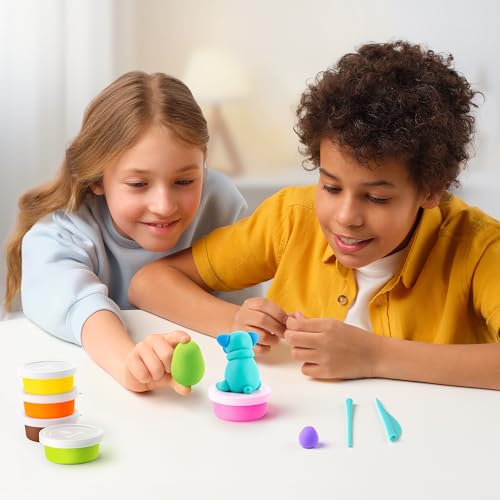 HEY CLAY Dog Story Air Dry Clay Kit for Kids Toys 6-8 Years Sculpting Set - color: Dog Story