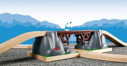 BRIO World Collapsing Bridge for Wooden Train Set - 3-Piece Accessory - FSC-Certified - Compatible with BRIO Railway and Train Track Sets - Encourages Fun Creativity - Kids Ages 3 & Up