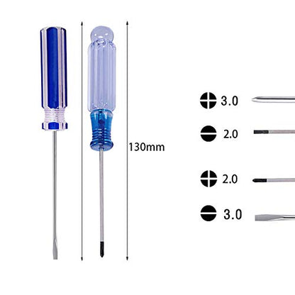 small screwdriver tool flat head and Phillips ((PH0/PH00) used to repair toys, musical instruments, microphones loose screws